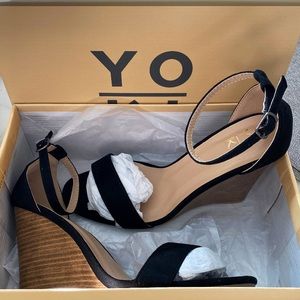 Yoki Donya-52 Wedges - Black - Size 9